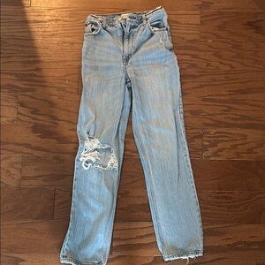 Abercrombie & Fitch Light Blue Straight Leg Jeans